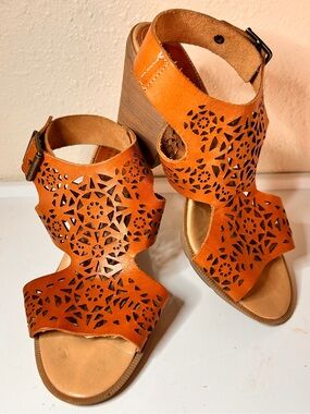 Barbara Barbieri Leather Slingback Sandals